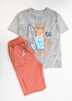 ست تیشرت و شلوارک هاوایی بچگانه