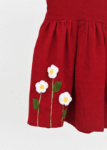 پیراهن مخمل کبریتی بچگانه - Image 3