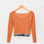 بلوز کراپ یقه خشتی - Image 10