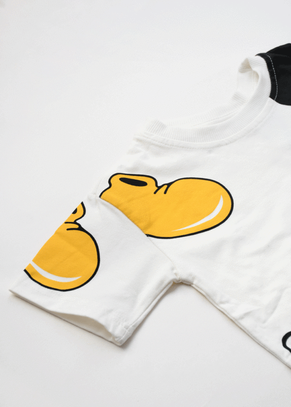 ست تیشرت و شلوارک طرح دار میکی بچگانه - Image 2