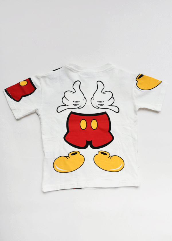 ست تیشرت و شلوارک طرح دار میکی بچگانه - Image 3