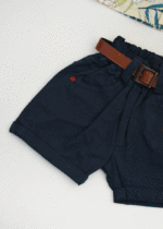 ست پیراهن شلوارک طرح دار بچگانه لیمویی - Image 2