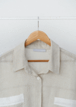 شومیز حصیری کرم - Image 4