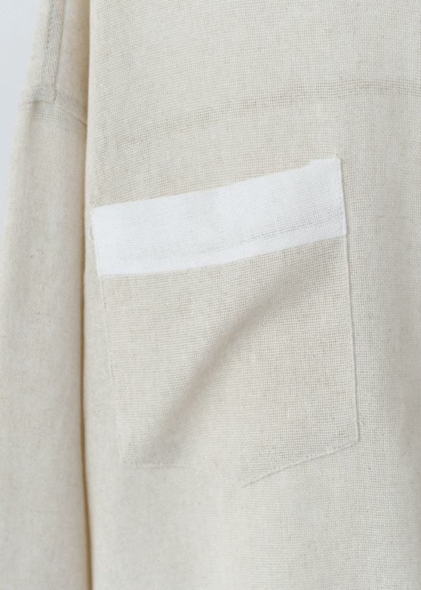 شومیز حصیری کرم - Image 3