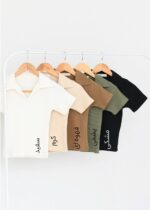 تیشرت کبریتی یقه دار رنگی - Image 2