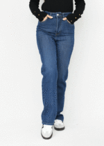 شلوار جین راسته سرمه ای - Image 5