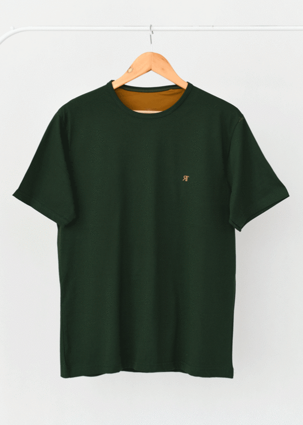 تیشرت-مردانه-(23) تیشرت مردانه رنگی یشمی - Image 1