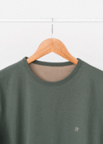 تیشرت مردانه رنگی سبز تیره - Image 3