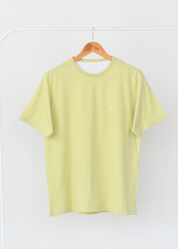 تیشرت مردانه رنگی سبز کاهویی - Image 1