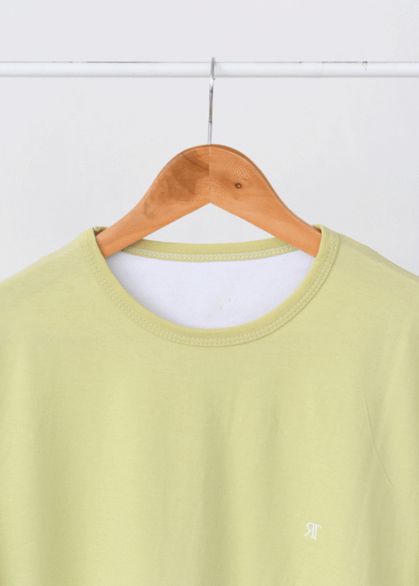 تیشرت مردانه رنگی سبز کاهویی - Image 2