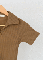 تیشرت کبریتی یقه دار رنگی - Image 6