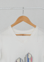 تیشرت یقه هفت گلدوزی - Image 3