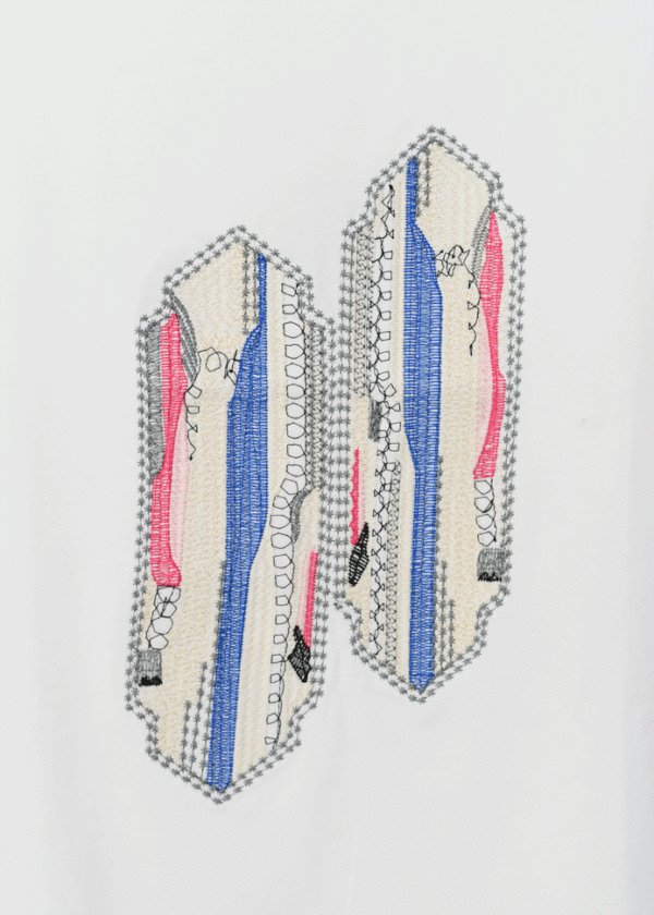 تیشرت یقه هفت گلدوزی - Image 4