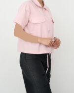 شومیز آستین کوتاه جلو زیپ - Image 3