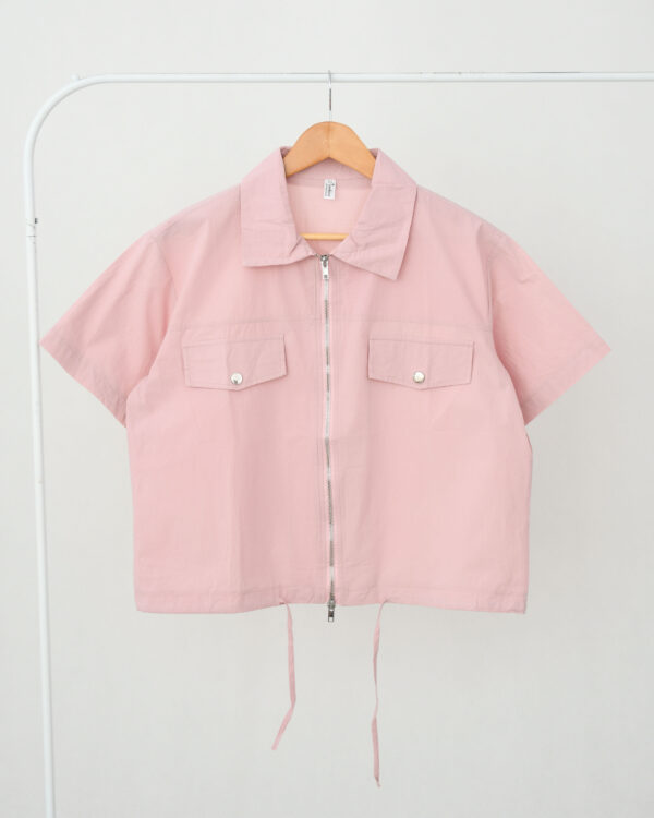 سویشرت استین زیپ دار (6) شومیز آستین کوتاه جلو زیپ - Image 1