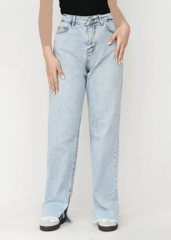 شلوار پایین ریش بغل چاکدار زارا - Image 2