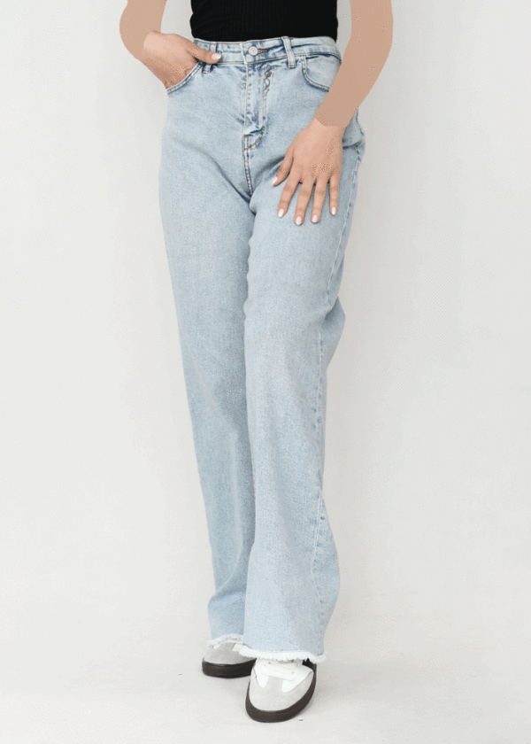 شلوار پایین ریش بغل چاکدار زارا - Image 8