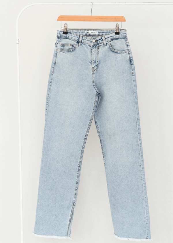 شلوار پایین ریش بغل چاکدار زارا - Image 1