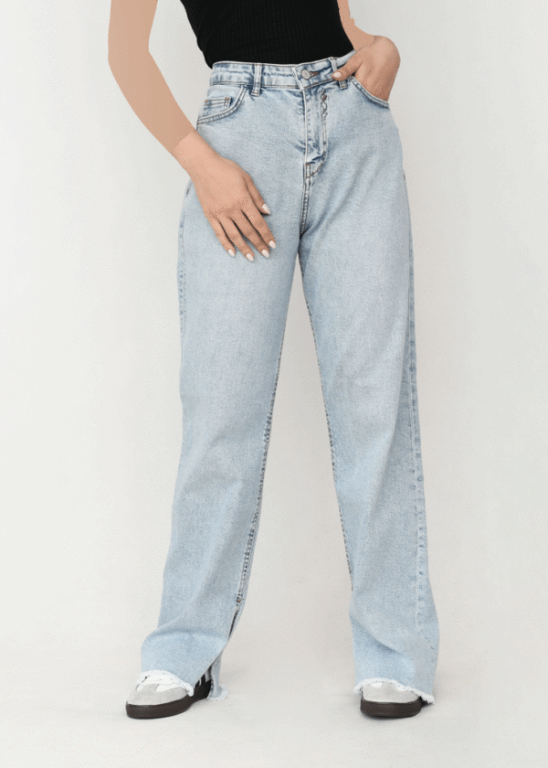 شلوار پایین ریش بغل چاکدار زارا - Image 3