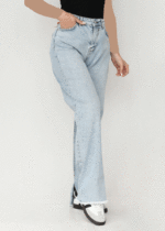 شلوار پایین ریش بغل چاکدار زارا - Image 4