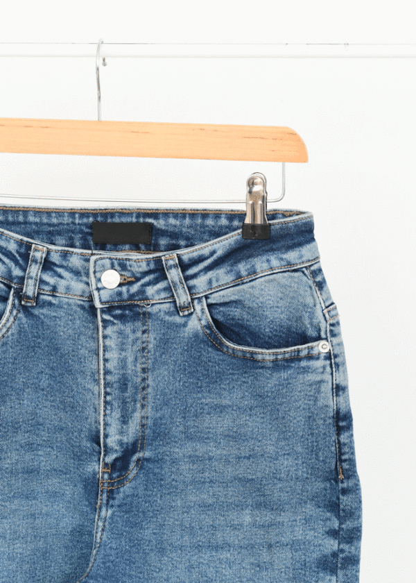 شلوار دمپا آبی متوسط - Image 7