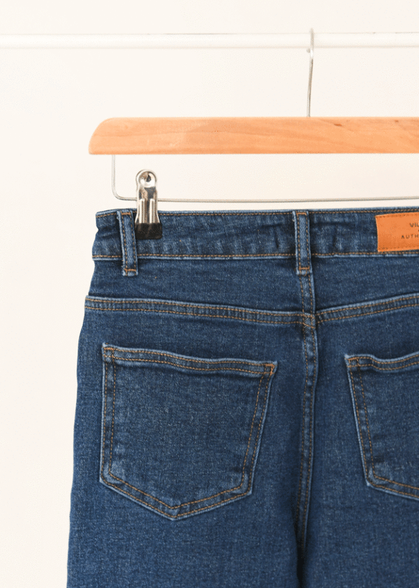 شلوار-جین-راسته-(1) شلوار جین راسته سرمه ای - Image 2