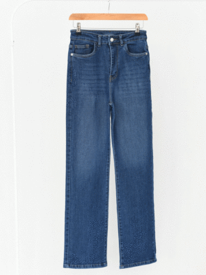 شلوار جین راسته سرمه ای