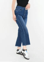 شلوار راسته جین سرمه ای - Image 5