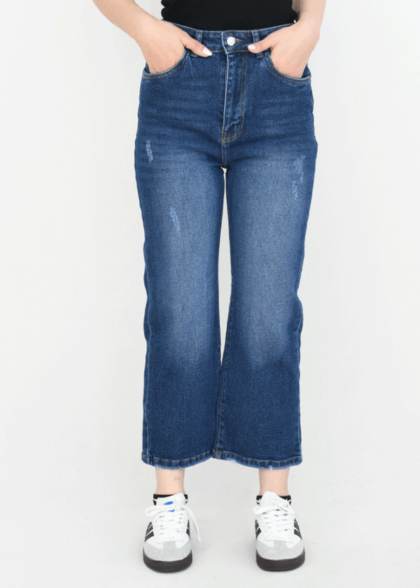 شلوار راسته جین سرمه ای - Image 6