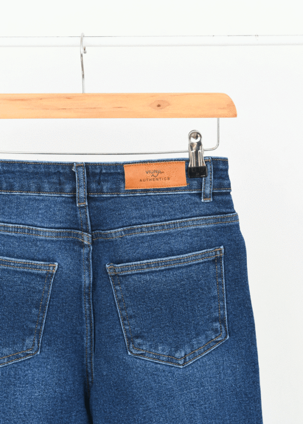 شلوار راسته جین سرمه ای - Image 8