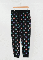 شلوار راحتی طرح دار قهوه