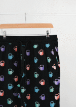 شلوار راحتی طرح دار قهوه - Image 2