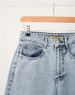 شلوار جین بگ کوتاه آبی روشن - Image 6