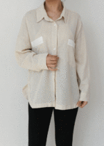 شومیز حصیری کرم - Image 6