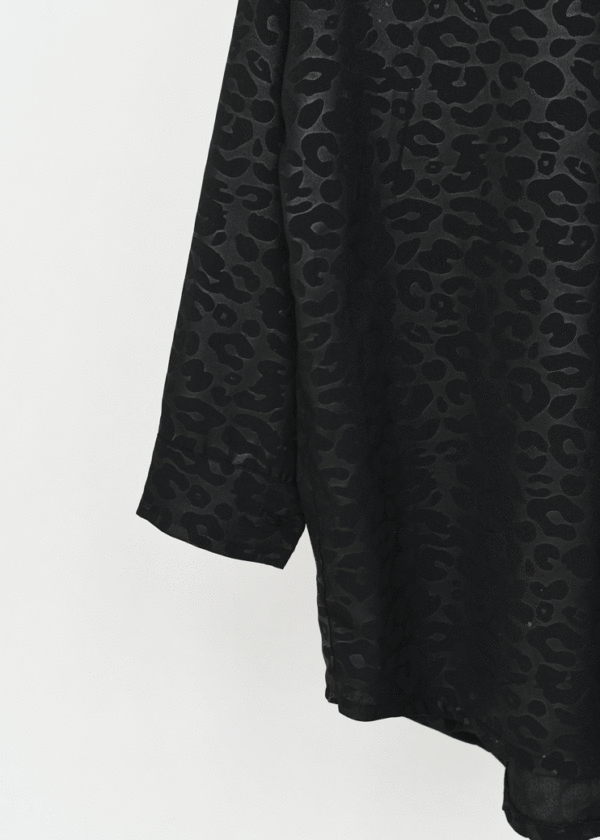 شومیز پلنگی مشکی - Image 2