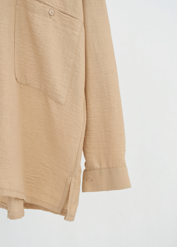 شومیز جلوجیب کرم - Image 5