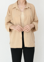 شومیز جلوجیب کرم