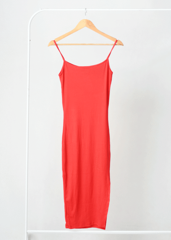 ماکسی-بندی--(8) پیراهن کبریتی بندی قرمز - Image 1