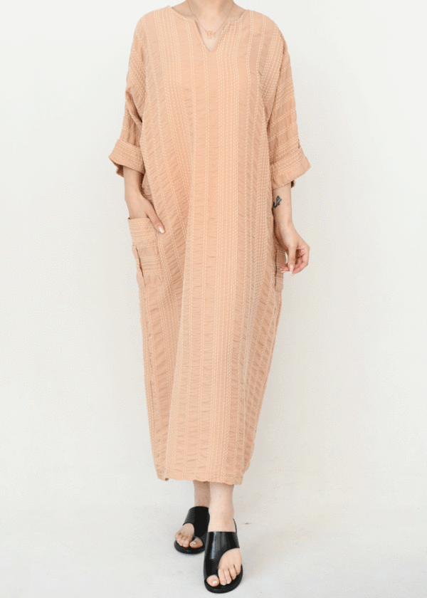 پیراهن بلند آستین پاکتی - Image 5