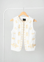 ژیله گلدوزی کرم