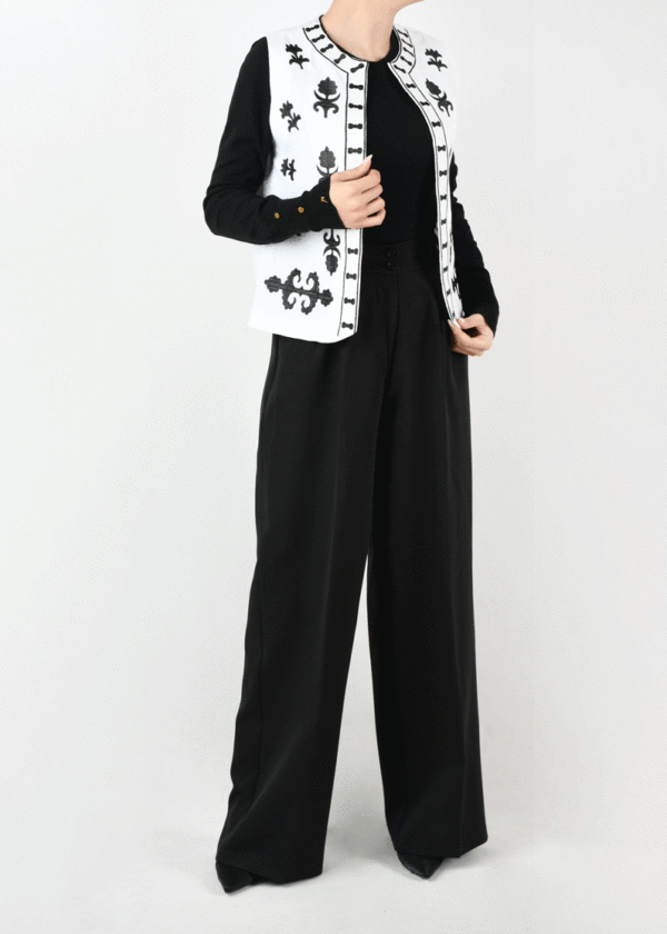 ژیله-دست-دوخت--(9) ژیله گلدوزی مشکی - Image 3