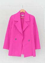 کت بغل چاکدار صورتی