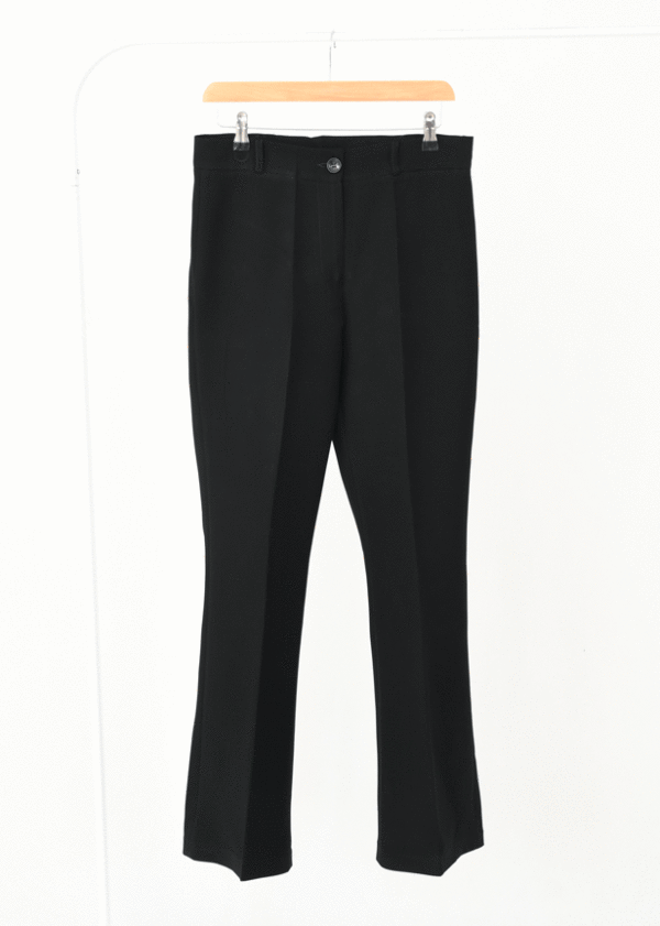 DSC_1184 شلوار کرپ دمپا بوت کات مشکی - Image 1