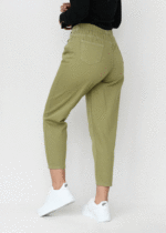 شلوار مام فیت پشت کش سبز - Image 5