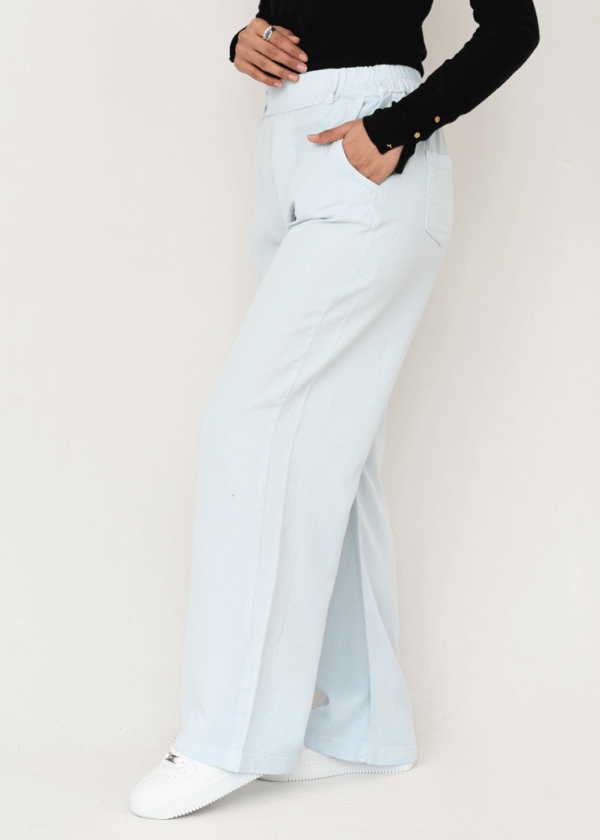 شلوار بگ پشت کش نیوسل آبی روشن - Image 4