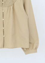 شومیز دور یقه دانتل - Image 4