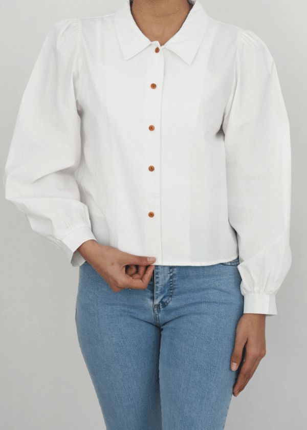 شومیز یقه دار - Image 5