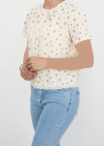 شومیز گل گلی و اسکرانچی - Image 10