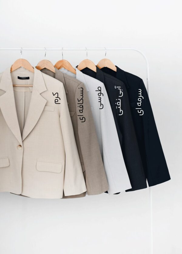 کت تک دکمه جیب نما - Image 2