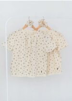 شومیز گل گلی و اسکرانچی - Image 2